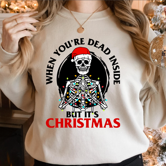 Dead inside but its christmas Skelly