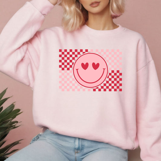 Retro Smiley Heart Eyes