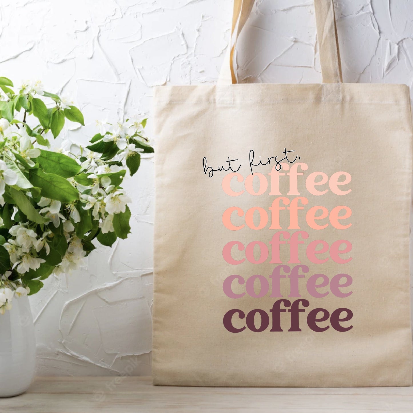 But First Coffee Tote Bage