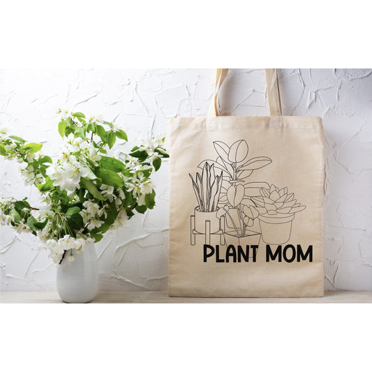 Plant Mom Tote Bag