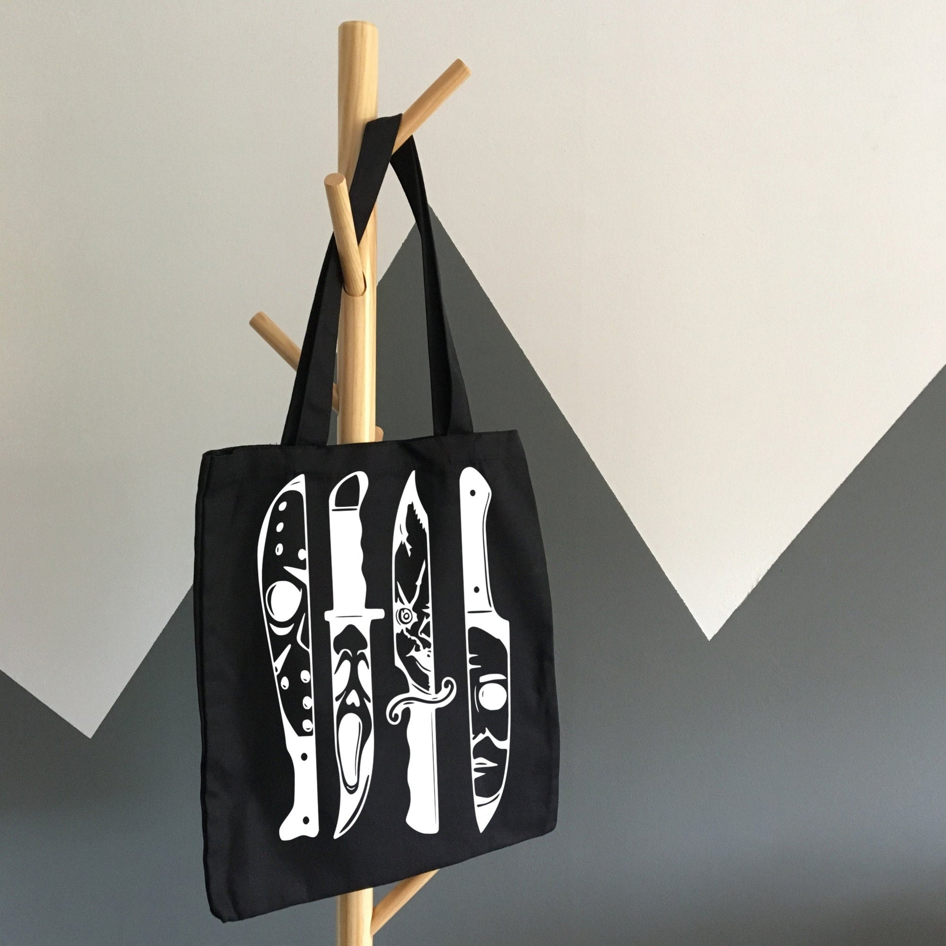 Killer Knife Halloween Tote Bag