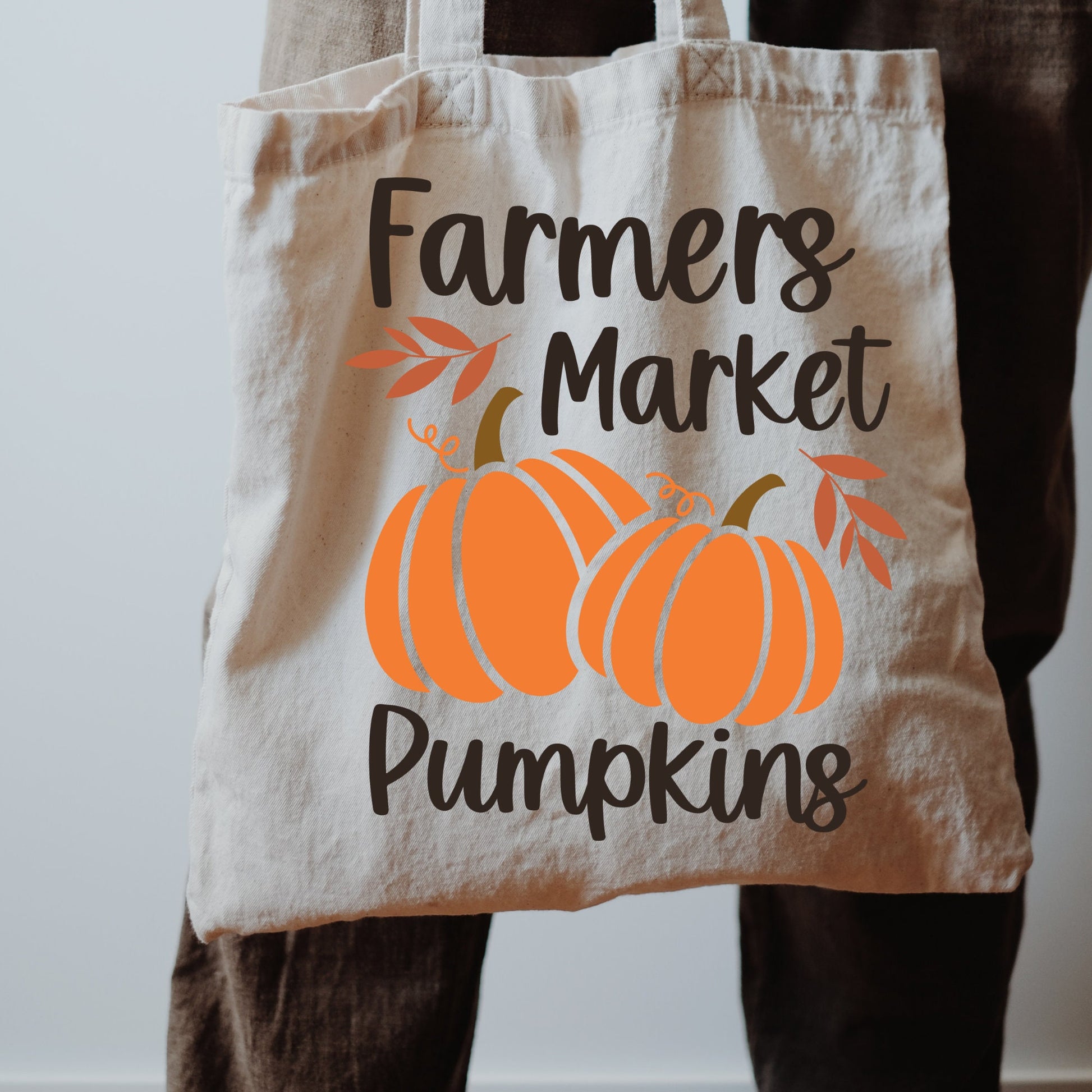 Farmer Market Pumpkin Tote Bag