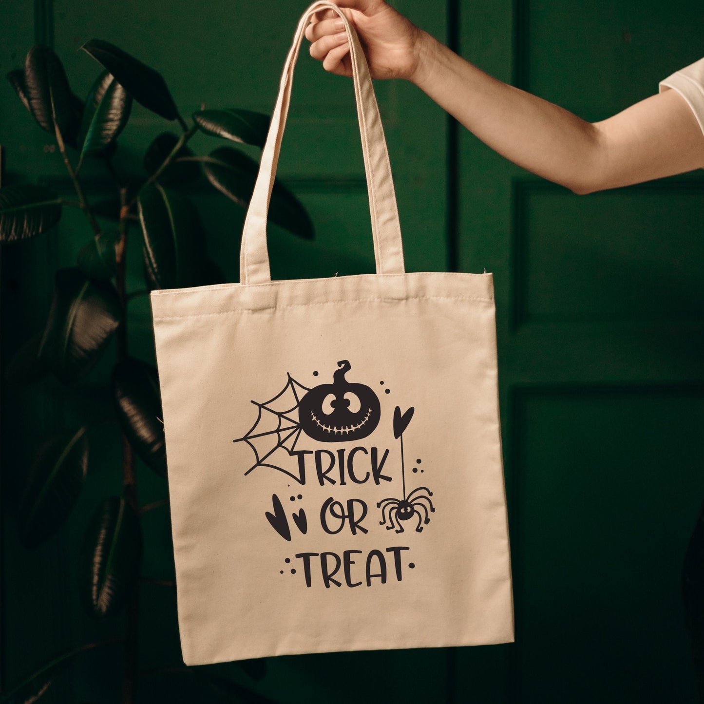 Spider Trick or treat Kids Halloween tote Bag