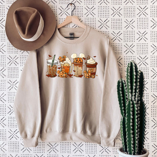 Halloween Pumpkin Coffee Crewneck