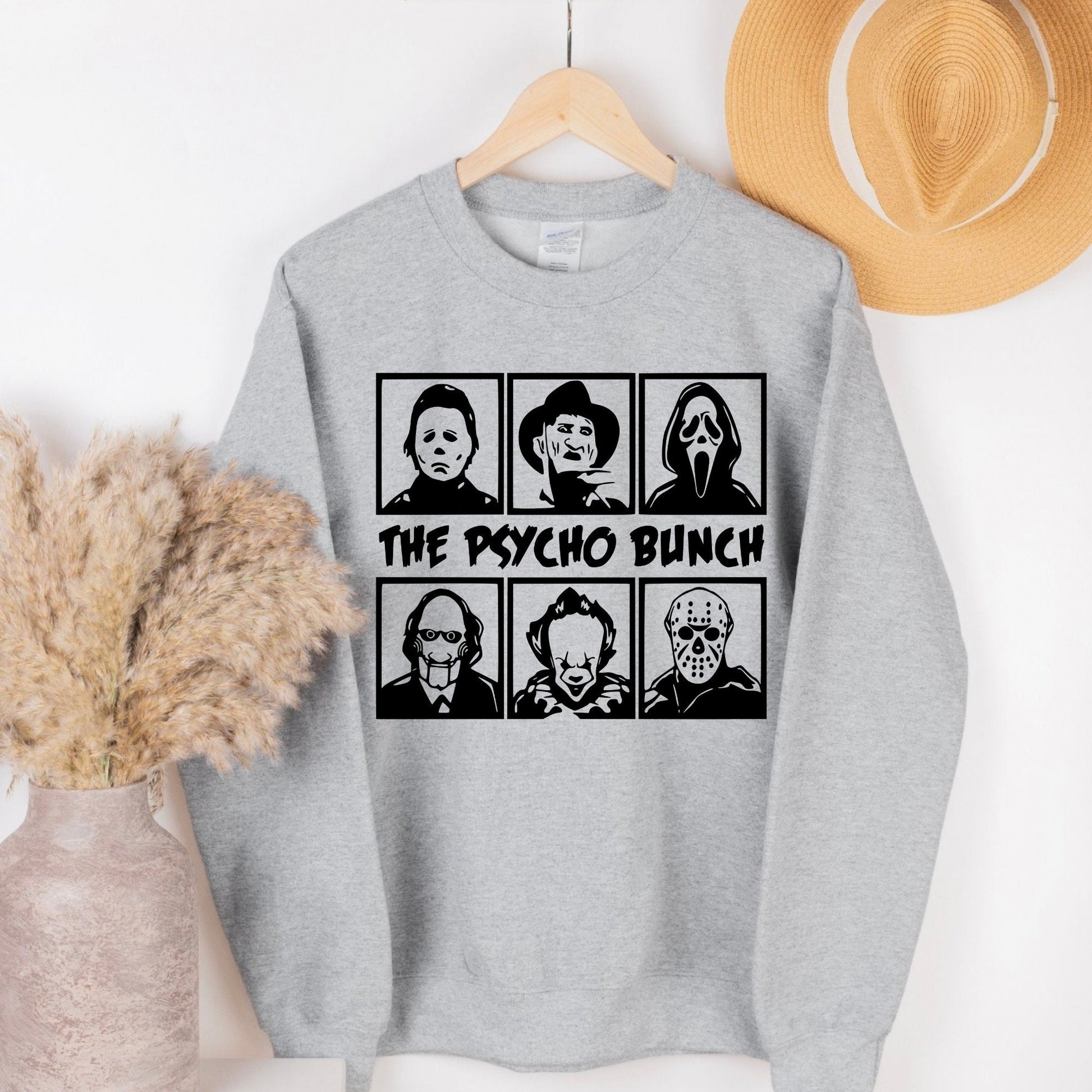 The Psycho Bunch Crewneck | Halloween Crewneck | Friends | Horror Squad | Horror Movie | Halloween Party