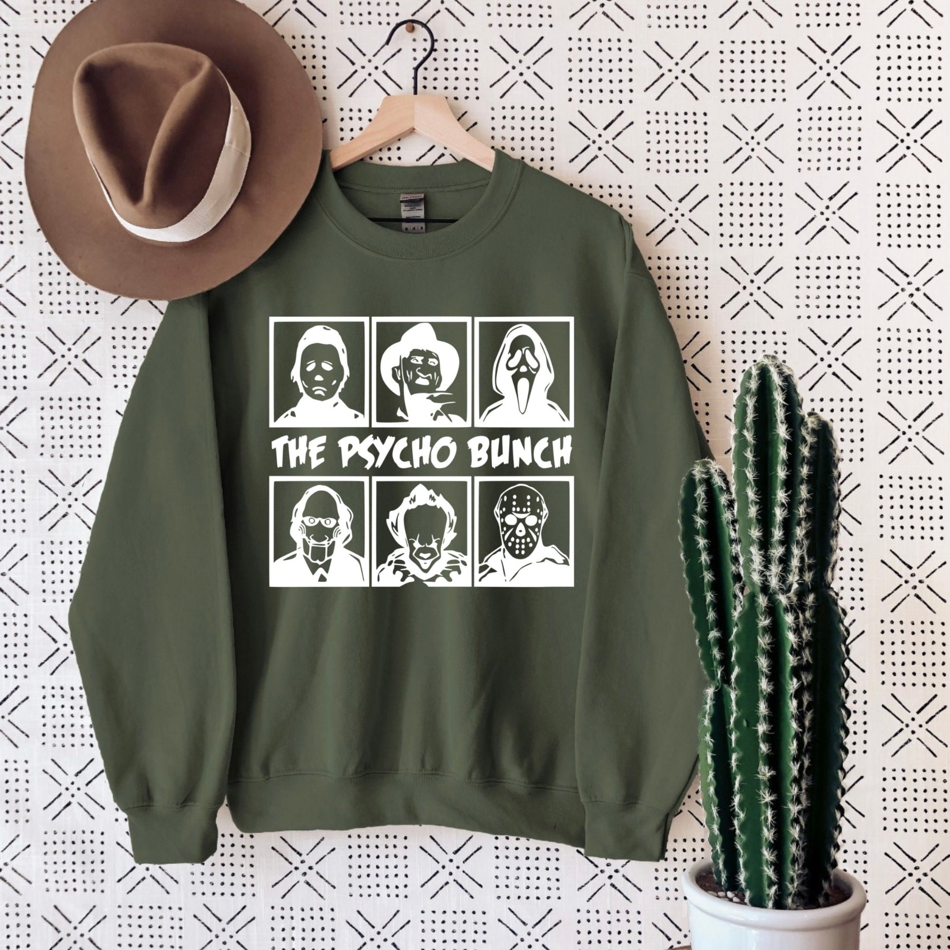 The Psycho Bunch Crewneck | Halloween Crewneck | Friends | Horror Squad | Horror Movie | Halloween Party