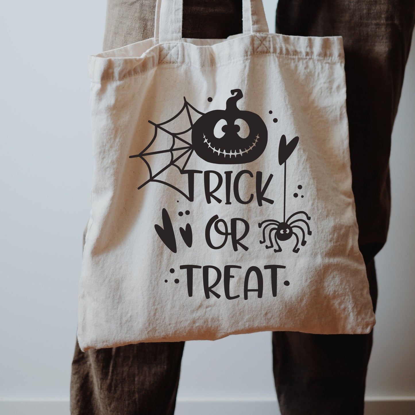 Spider Trick or treat Kids Halloween tote Bag