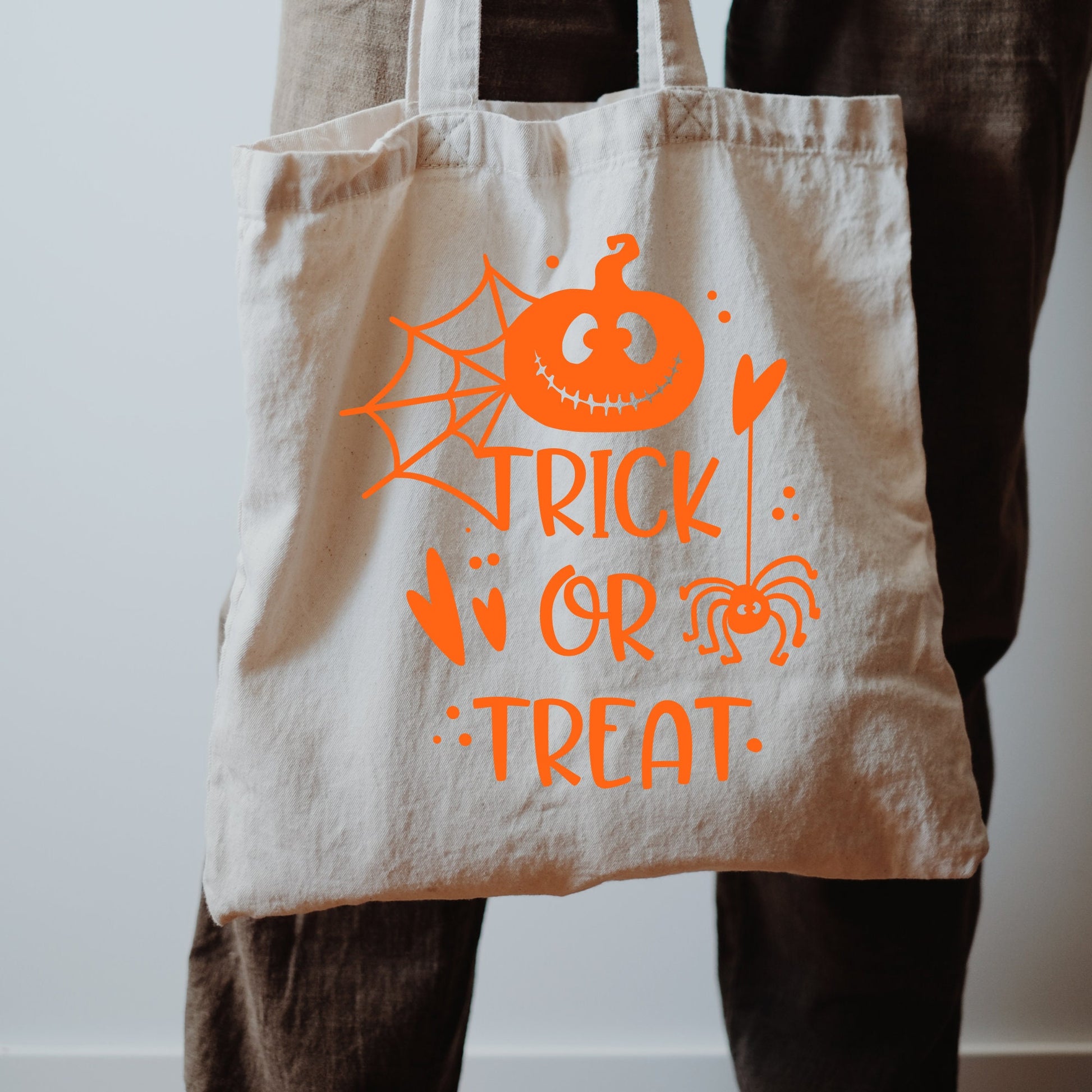 Spider Trick or treat Kids Halloween tote Bag