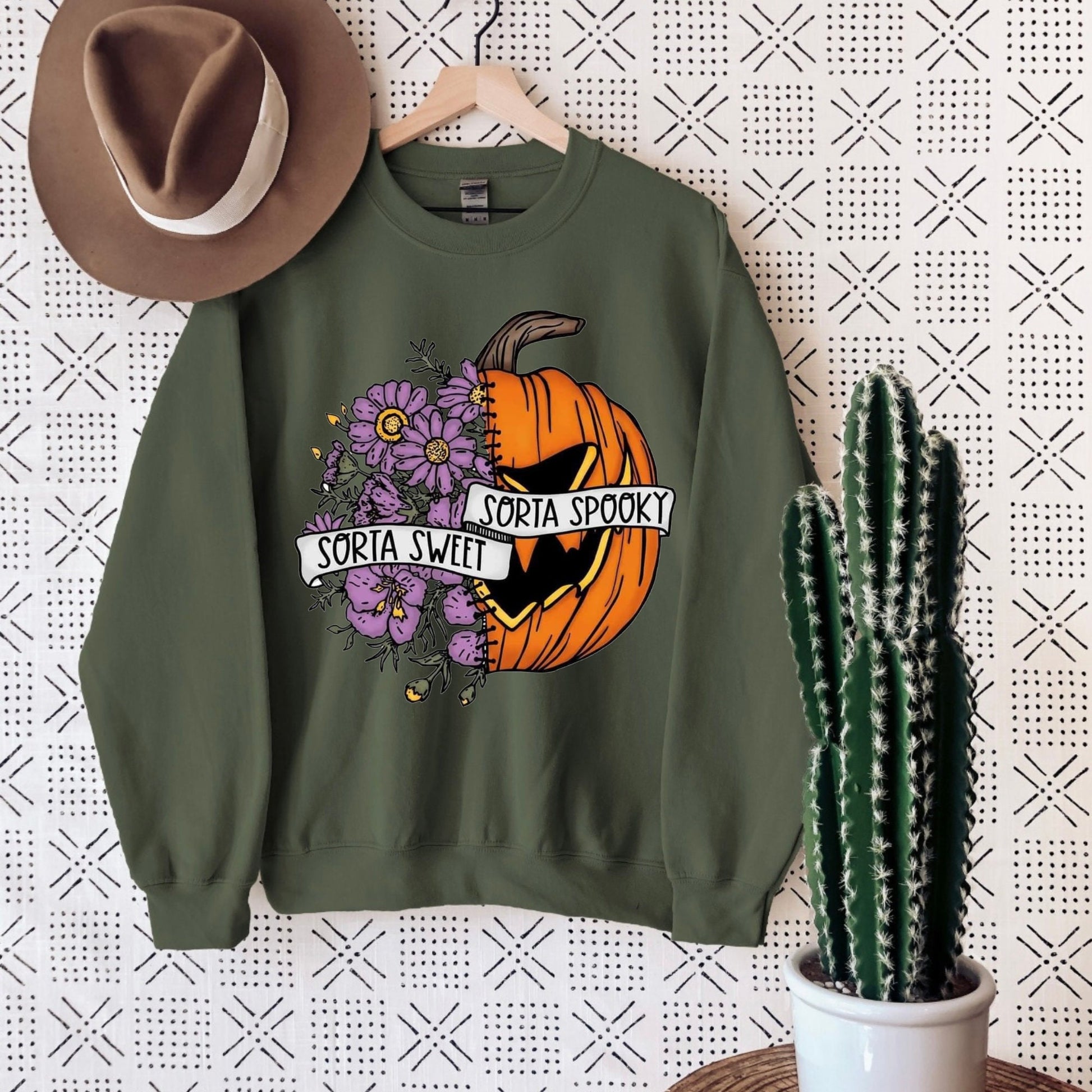 Sorta Sweet, Sorta Spooky Pumpkin Crewneck