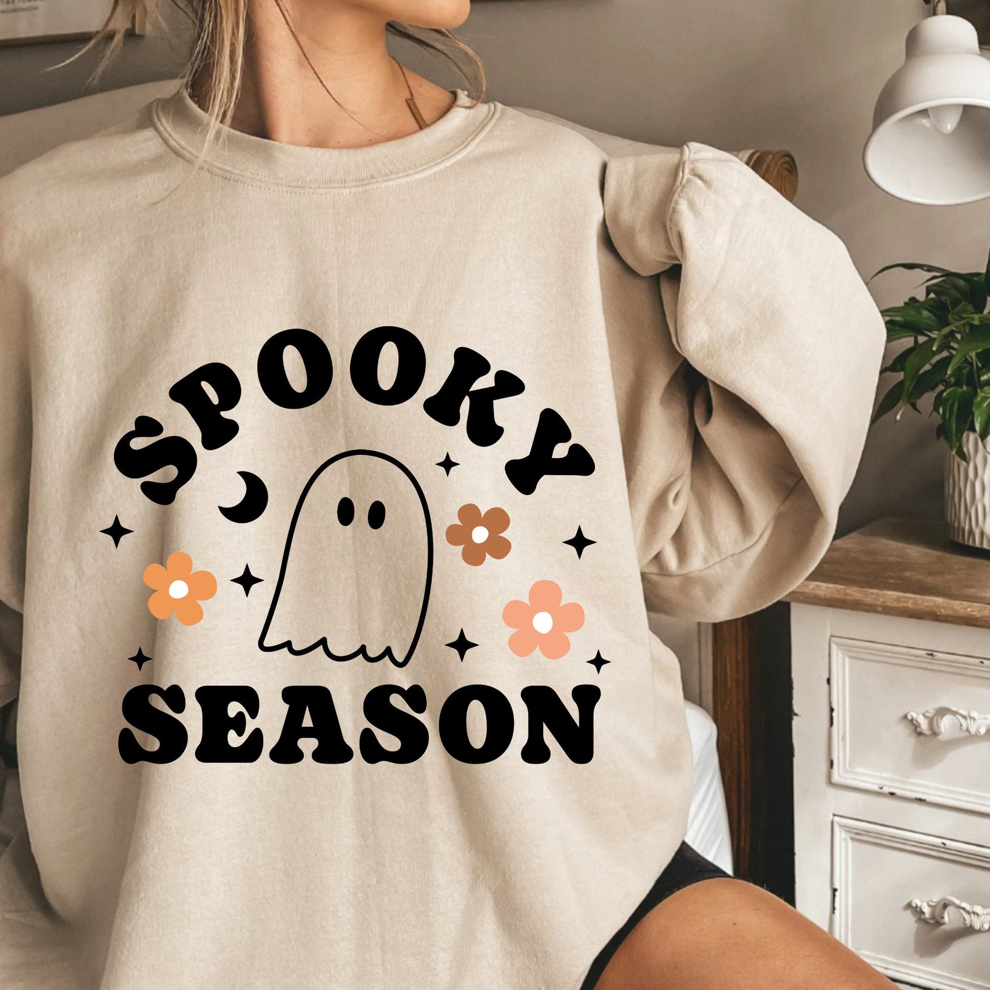 Spooky Season Ghost Crewneck | Halloween Crewneck | Spooky Season | Fall Crewneck | Unisex Crewneck | Ghost Sweater | Spooky Crewneck