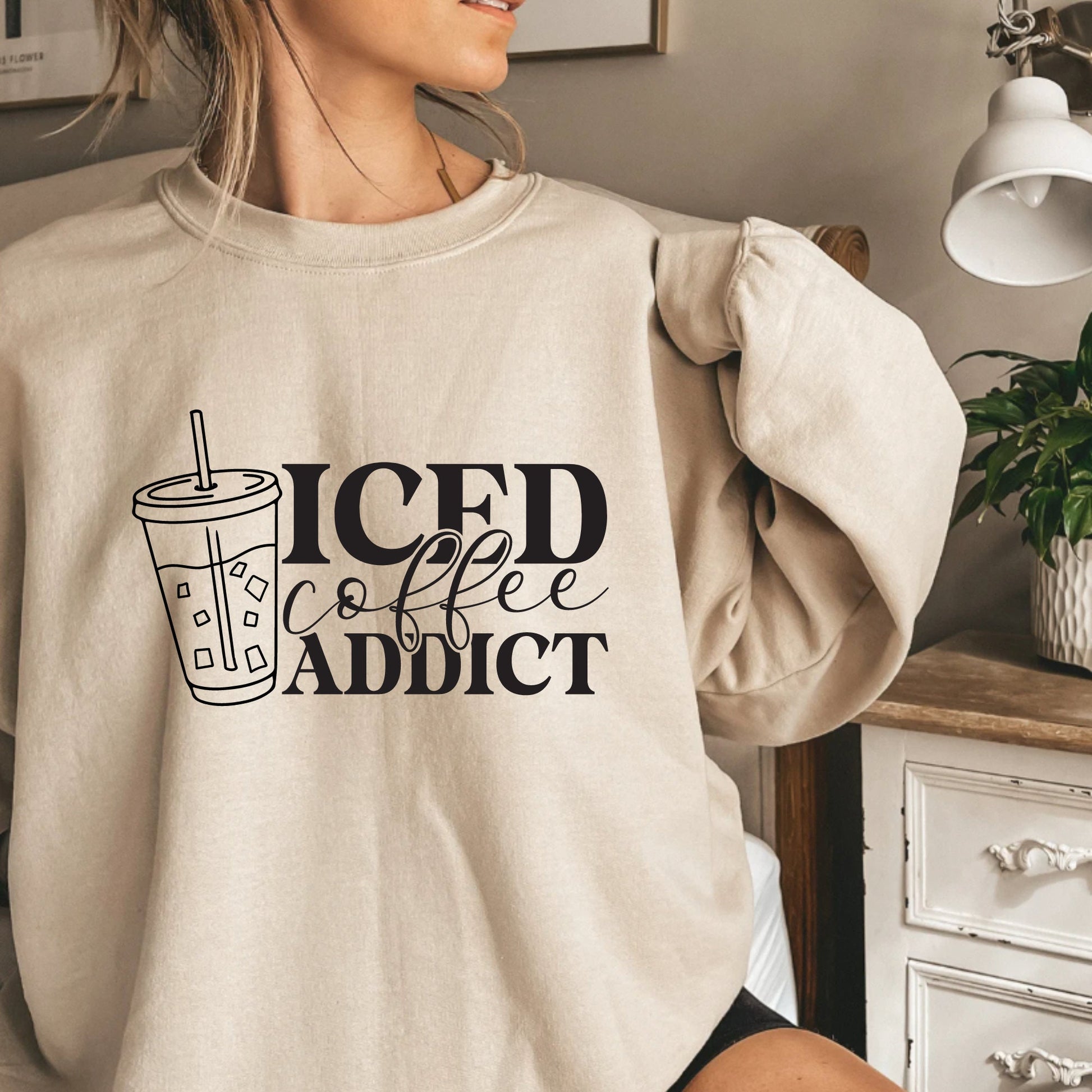 Iced Coffee Addict Crewneck