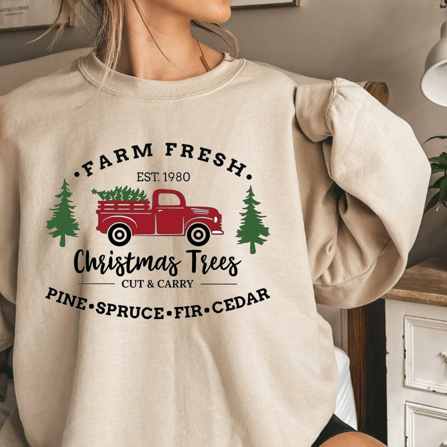 Farm Fresh Christmas Trees Crewneck