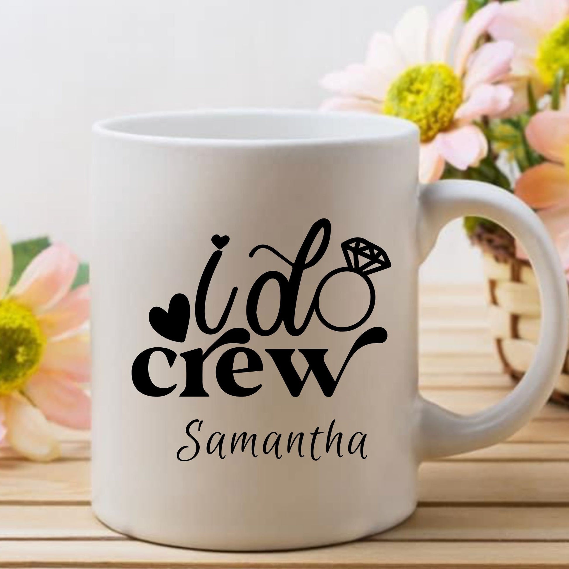 Bridal Party Gifts | I Do Crew | Personalized Bridal Mug | Personalized Mug | Bachelorette Mug | Bachelorette Party Mug | Bridesmaid gifts