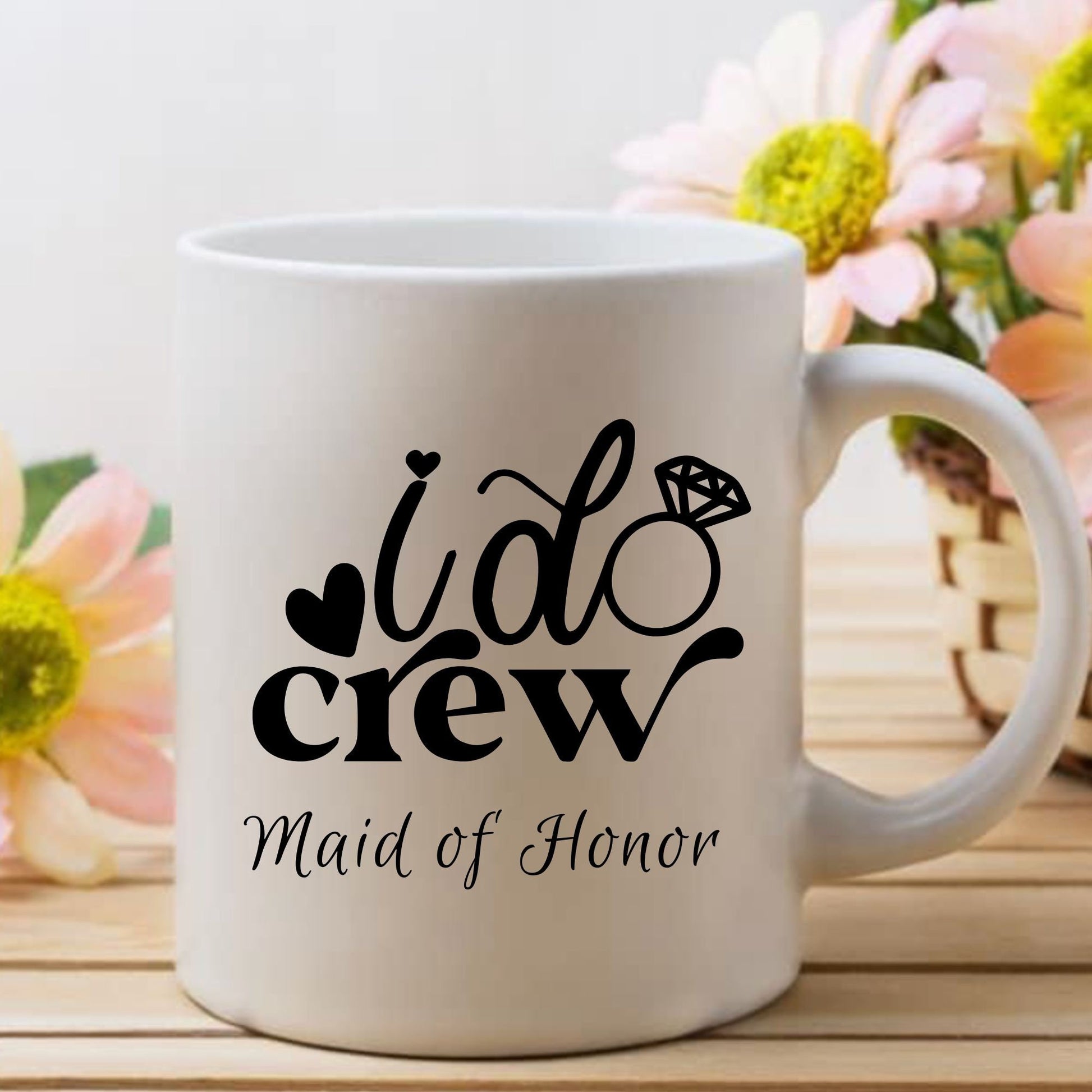 Bridal Party Gifts | I Do Crew | Personalized Bridal Mug | Personalized Mug | Bachelorette Mug | Bachelorette Party Mug | Bridesmaid gifts