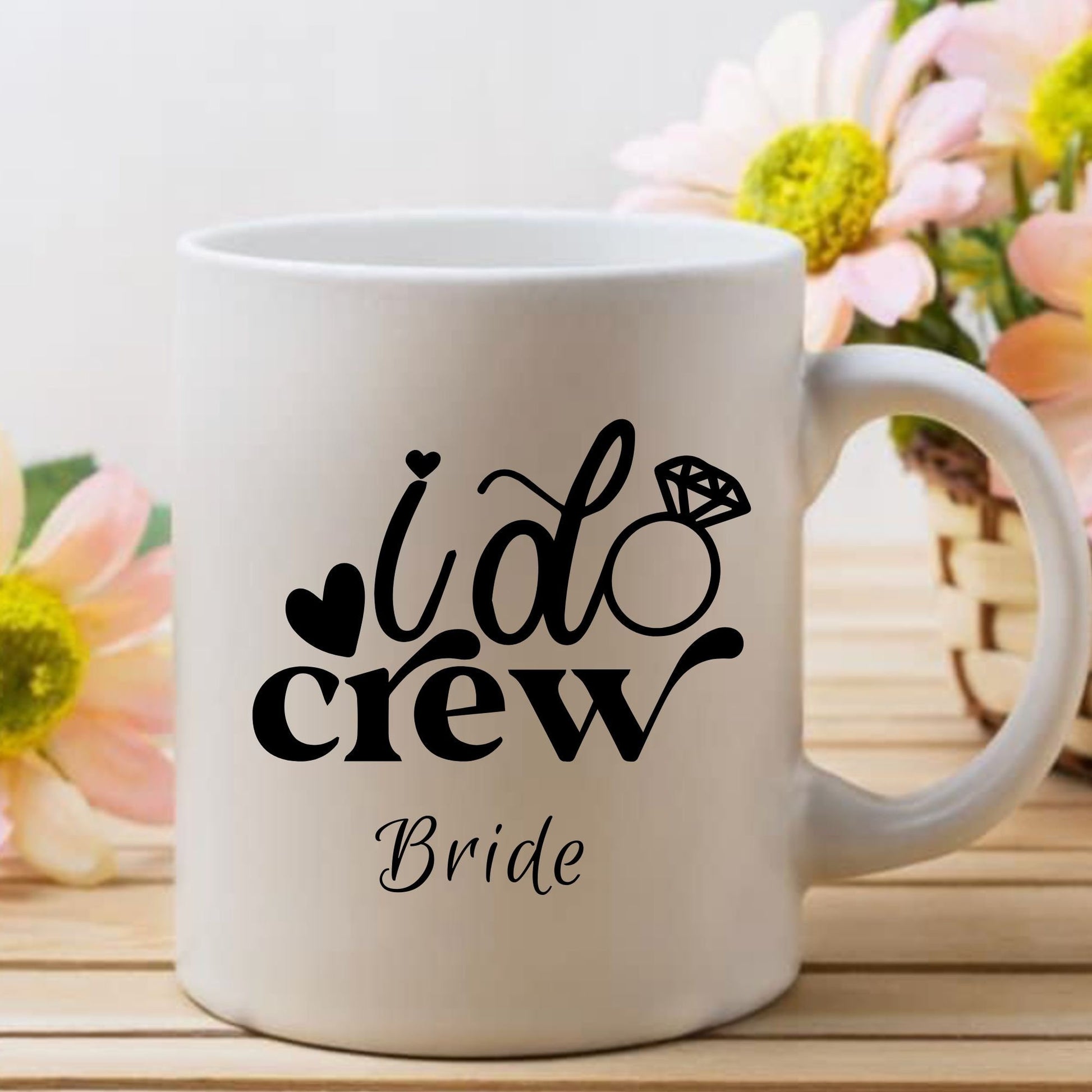 Bridal Party Gifts | I Do Crew | Personalized Bridal Mug | Personalized Mug | Bachelorette Mug | Bachelorette Party Mug | Bridesmaid gifts